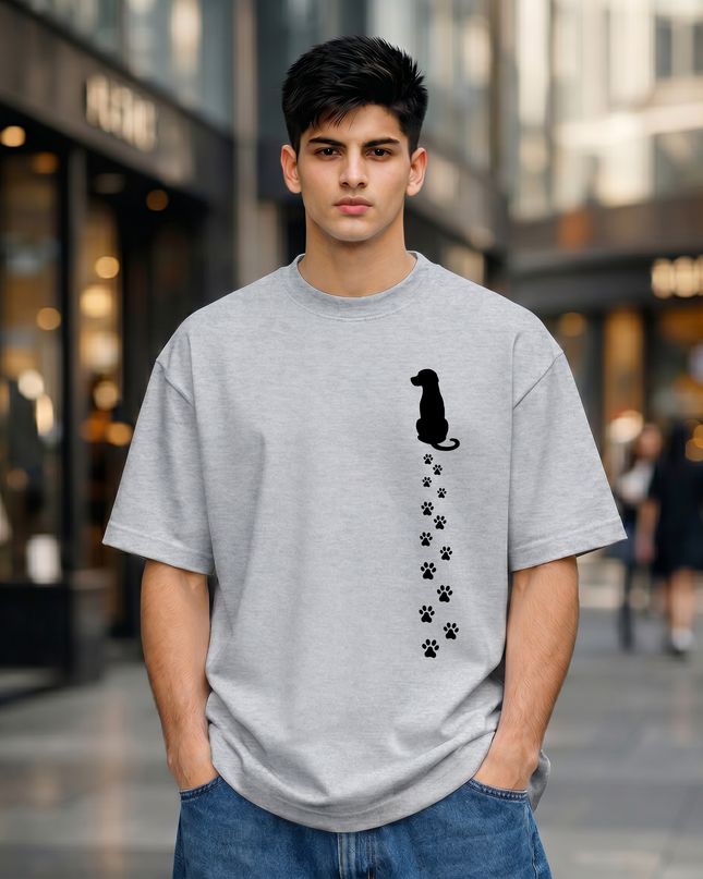 Pawprints Unisex Oversized Classic T-Shirt