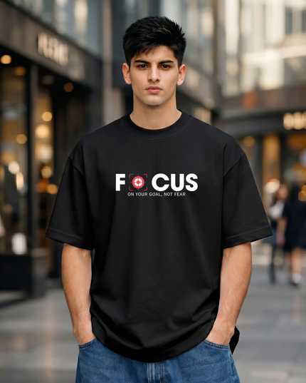 Focus Stylish Unisex Oversized Classic T-Shirt