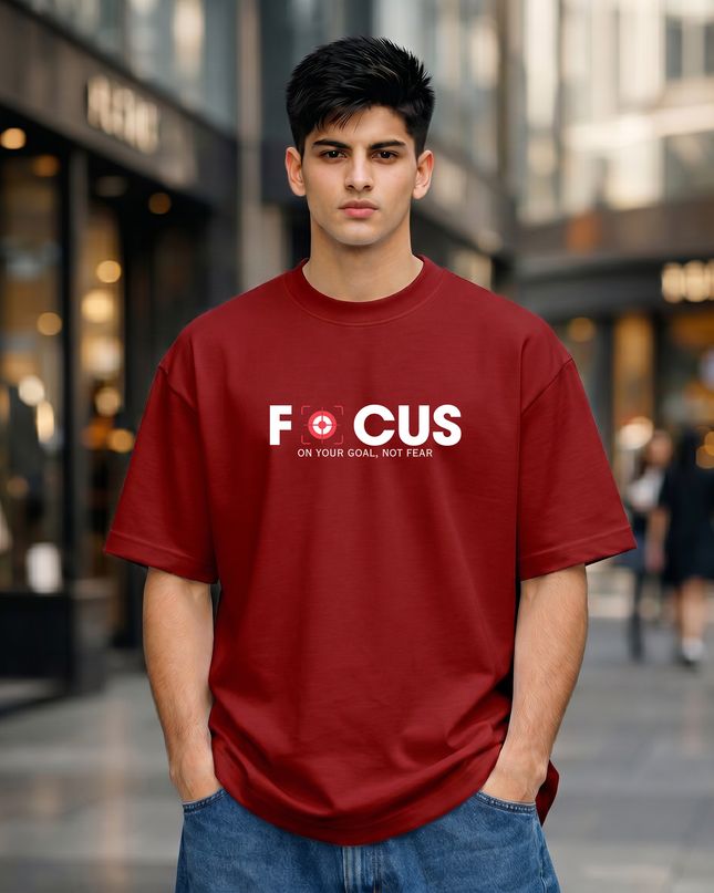 Focus Stylish Unisex Oversized Classic T-Shirt