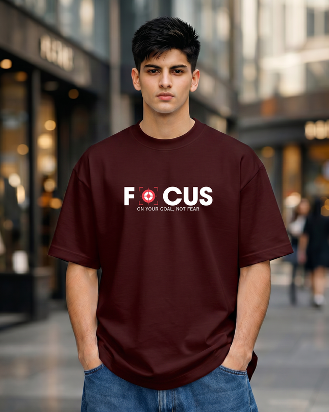 Focus Stylish Unisex Oversized Classic T-Shirt