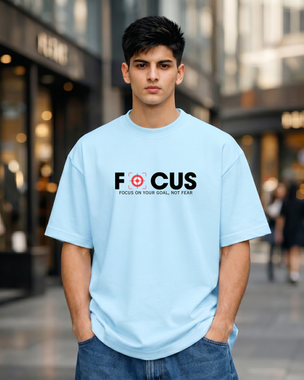 Focus On Your Goal Unisex Oversized Classic T-Shirt