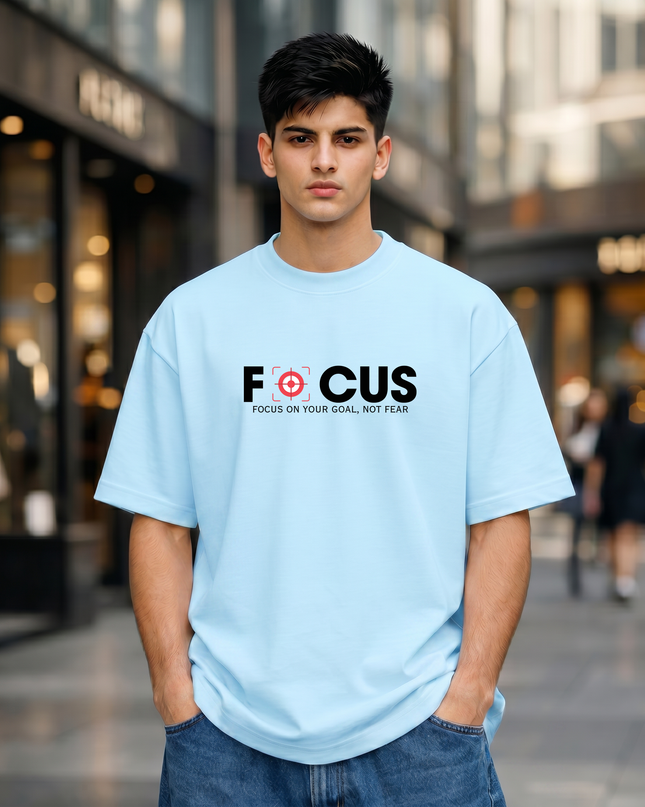 Focus On Your Goal Unisex Oversized Classic T-Shirt