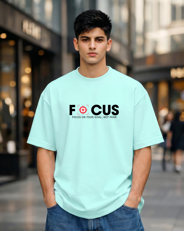 Focus On Your Goal Unisex Oversized Classic T-Shirt