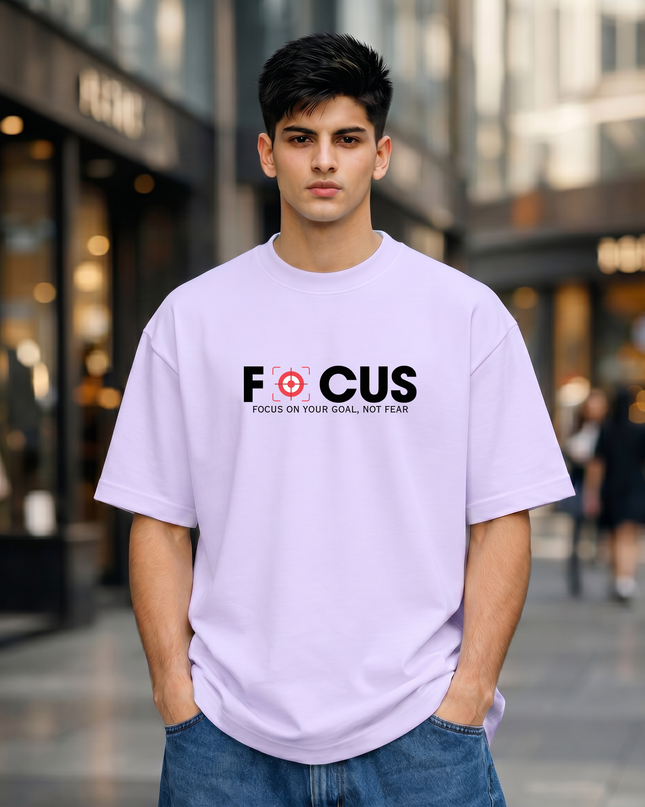 Focus On Your Goal Unisex Oversized Classic T-Shirt