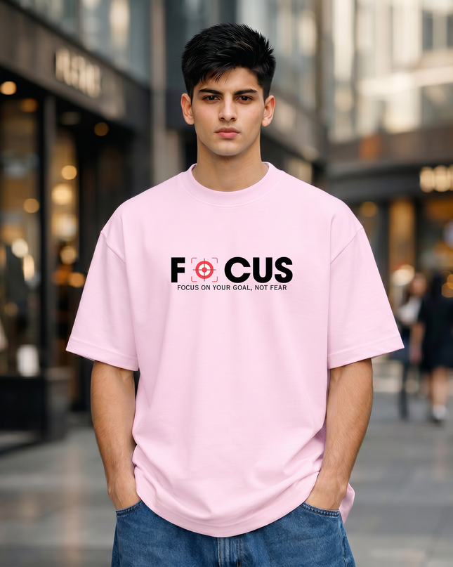 Focus On Your Goal Unisex Oversized Classic T-Shirt