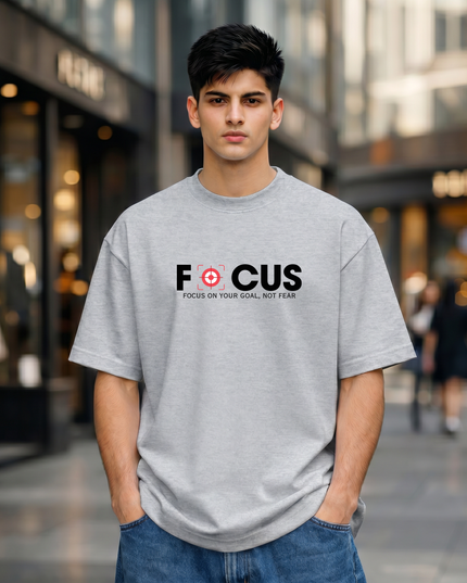 Focus On Your Goal Unisex Oversized Classic T-Shirt