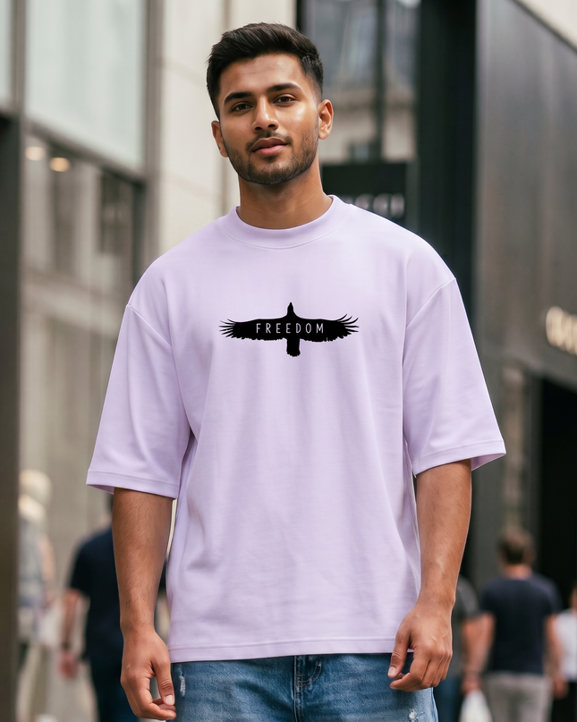 Freedom Eagle Graphic Unisex Oversized Classic T-Shirt