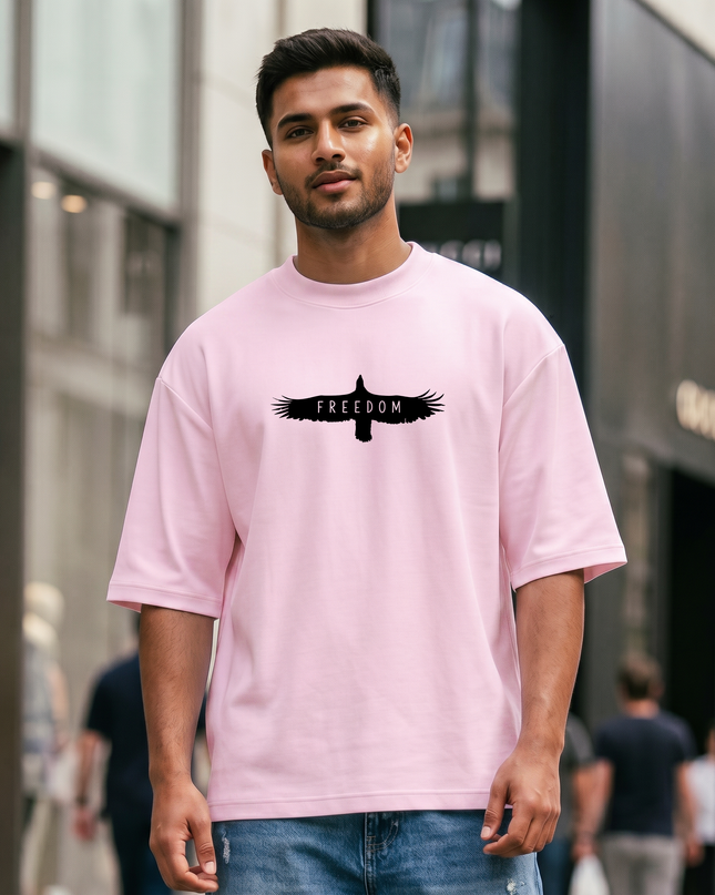 Freedom Eagle Graphic Unisex Oversized Classic T-Shirt
