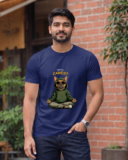 Who Cares Graphics Regular Fit Classic Crew T-Shirt