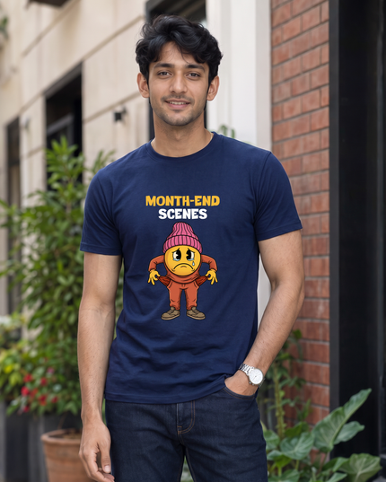 Month End Scenes Graphic Regular Fit Classic Crew T-Shirt