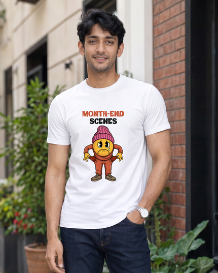 Month-End Scenes Print Classic Crew T-Shirt