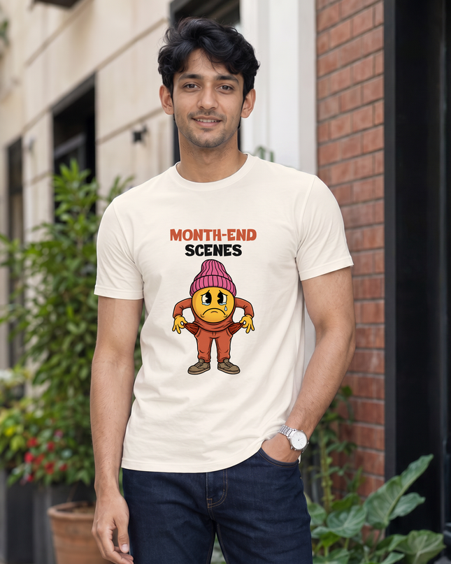 Month-End Scenes Print Classic Crew T-Shirt