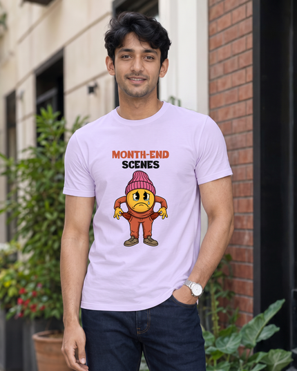 Month-End Scenes Print Classic Crew T-Shirt