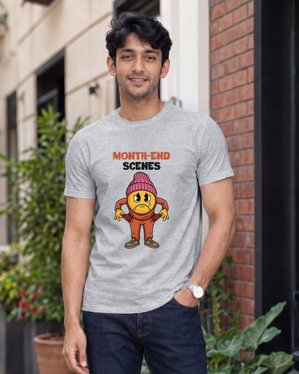 Month-End Scenes Print Classic Crew T-Shirt
