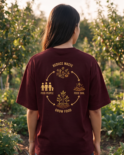 Compost Is Currency Graphic Oversized Women's Classic T-Shirt