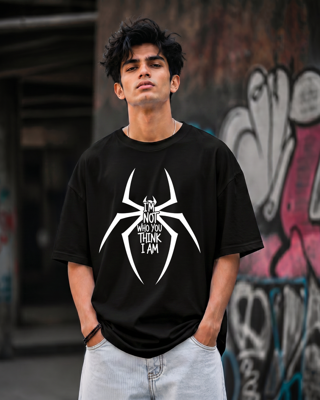I m Not Who You Think I Am Statement Graphic Unisex Oversized Classic T-Shirt
