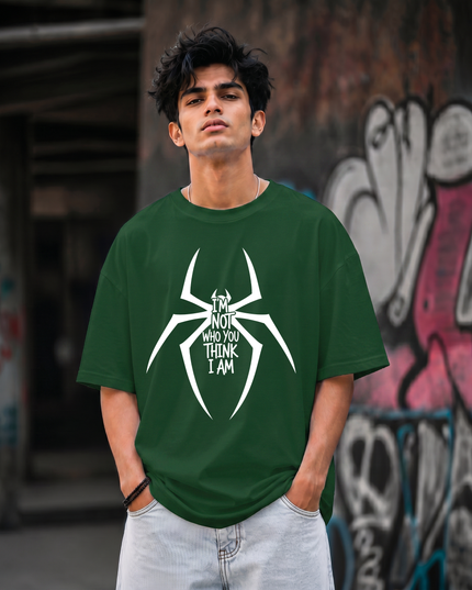 I m Not Who You Think I Am Statement Graphic Unisex Oversized Classic T-Shirt