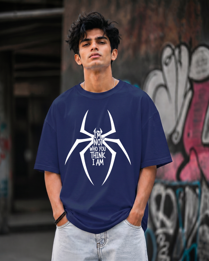 I m Not Who You Think I Am Statement Graphic Unisex Oversized Classic T-Shirt