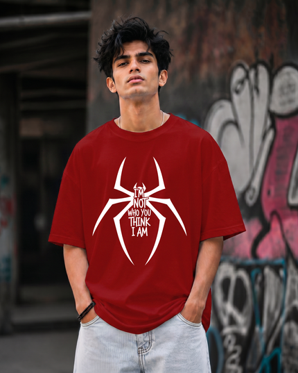 I m Not Who You Think I Am Statement Graphic Unisex Oversized Classic T-Shirt