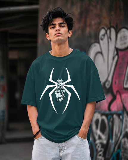 I m Not Who You Think I Am Statement Graphic Unisex Oversized Classic T-Shirt