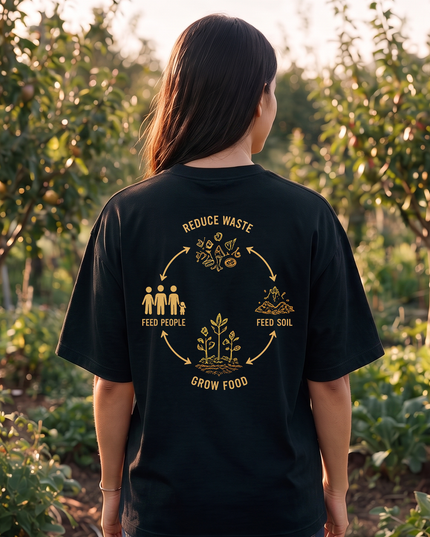 Compost Is Currency Graphic Oversized Women's Classic T-Shirt