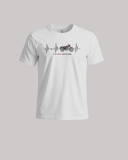 If My Heart Beats I Ride Graphic Unisex Classic Crew T-Shirt