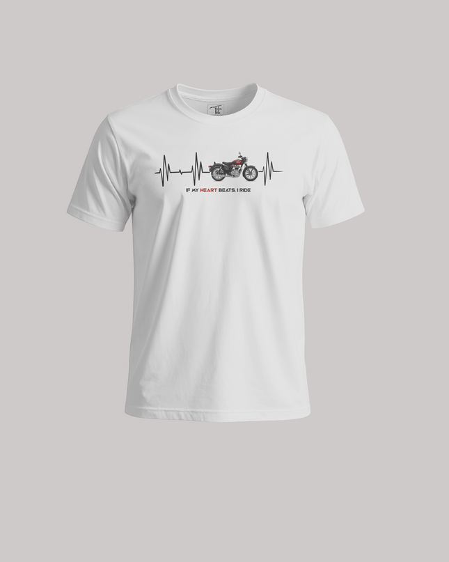 If My Heart Beats I Ride Graphic Unisex Classic Crew T-Shirt