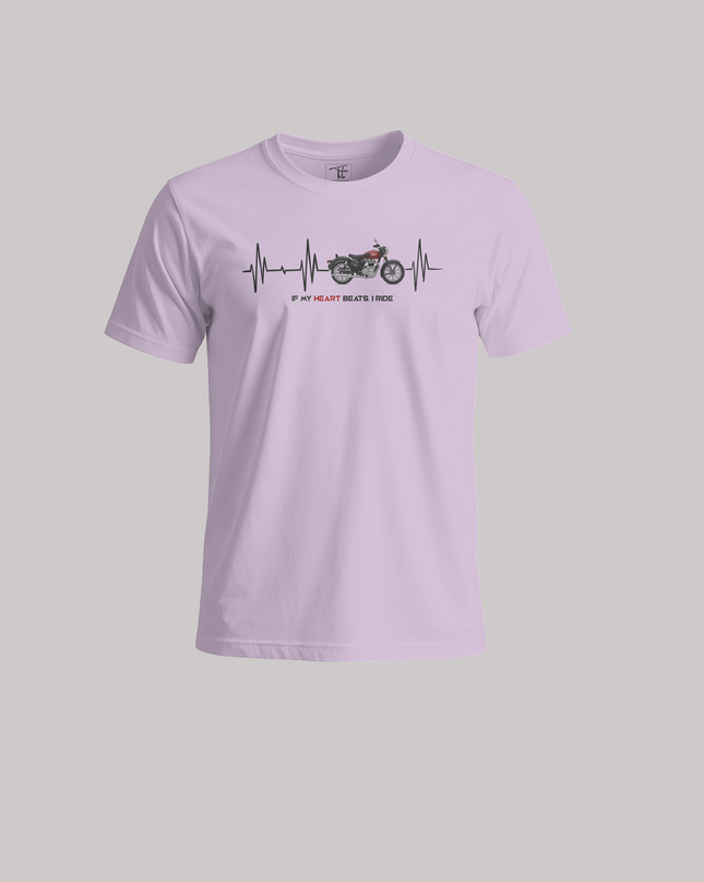 If My Heart Beats I Ride Graphic Unisex Classic Crew T-Shirt