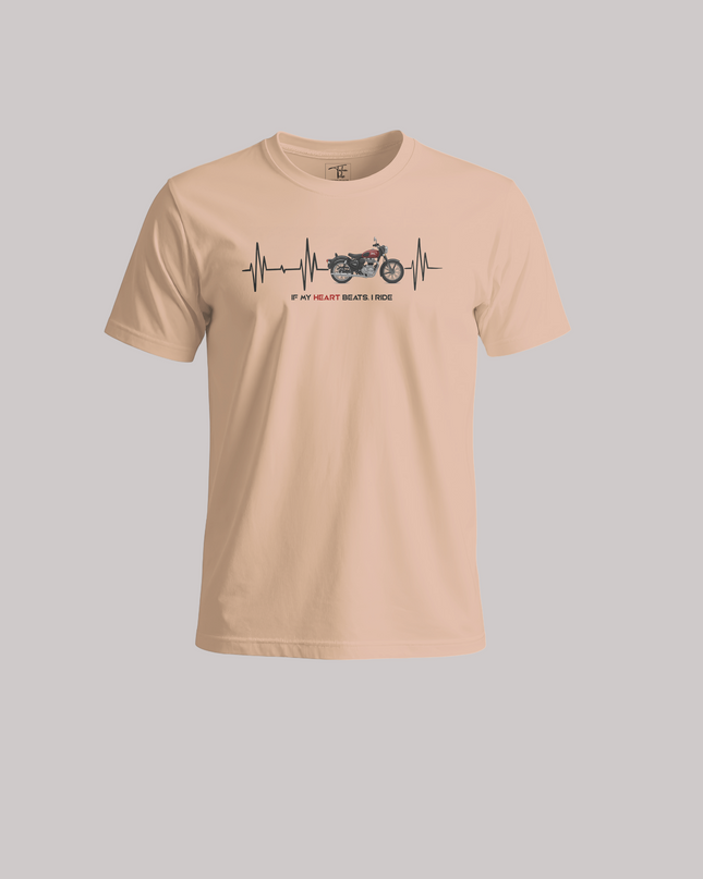 If My Heart Beats I Ride Graphic Unisex Classic Crew T-Shirt