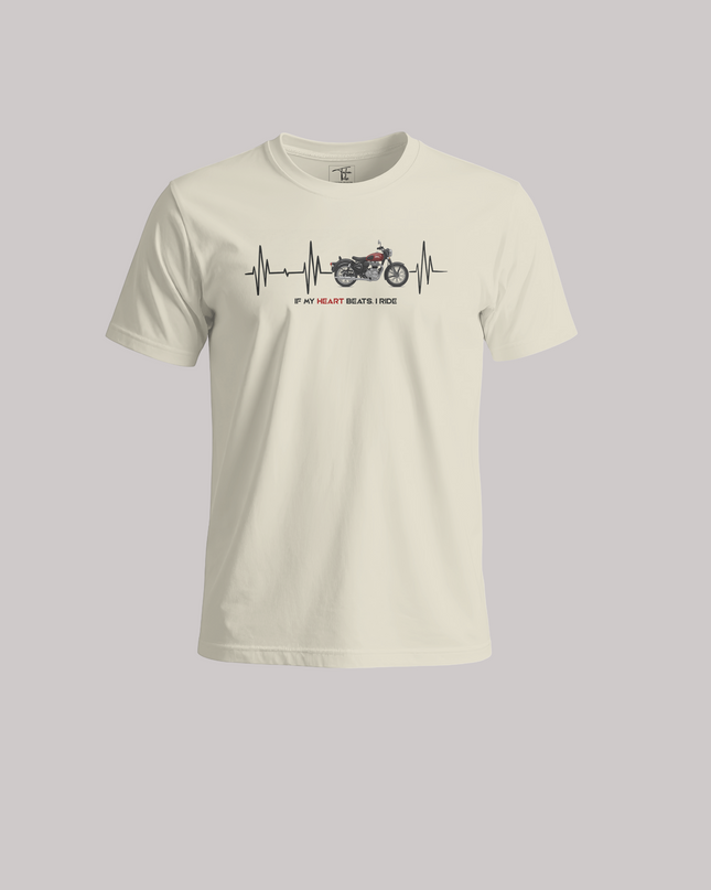 If My Heart Beats I Ride Graphic Unisex Classic Crew T-Shirt