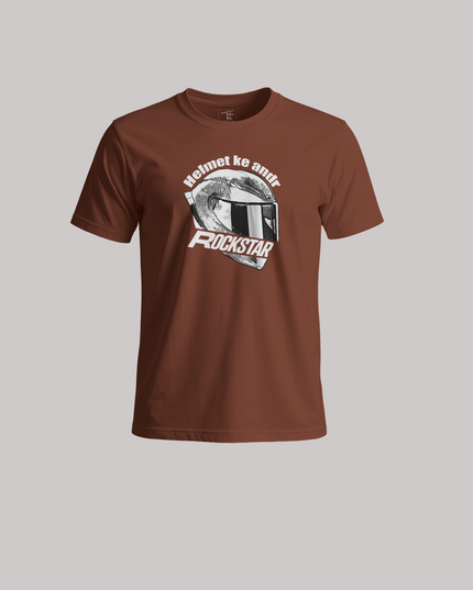 Helmet Ke Andar Rockstar Unisex Classic Crew T-Shirt