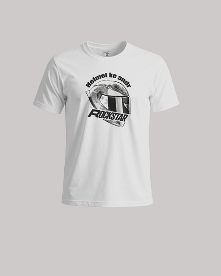 Helmet Ke Andar Rockstar Graphic Unisex Classic Crew T-Shirt