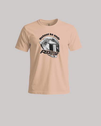 Helmet Ke Andar Rockstar Graphic Unisex Classic Crew T-Shirt