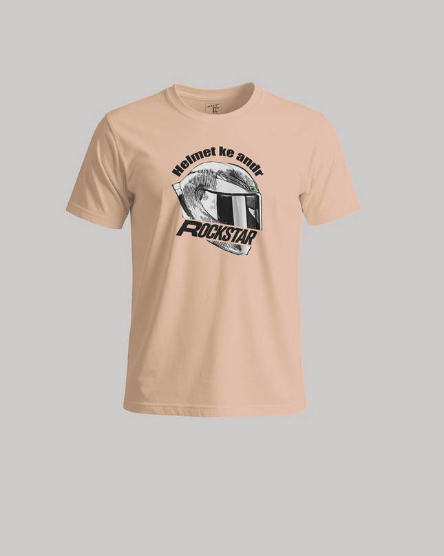 Helmet Ke Andar Rockstar Graphic Unisex Classic Crew T-Shirt