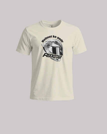 Helmet Ke Andar Rockstar Graphic Unisex Classic Crew T-Shirt