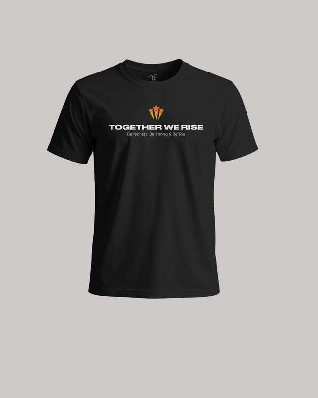 Together We Rise Inspirational Graphic Unisex Classic Crew T-Shirt