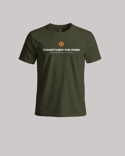 Together We Rise Inspirational Graphic Unisex Classic Crew T-Shirt