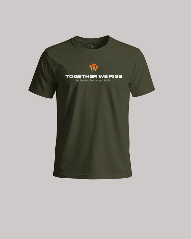 Together We Rise Inspirational Graphic Unisex Classic Crew T-Shirt