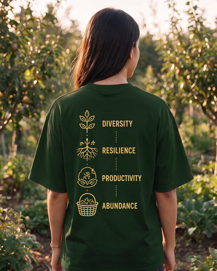 Plant Once Harvest Forever Graphic Women's Oversized Classic T-Shirt