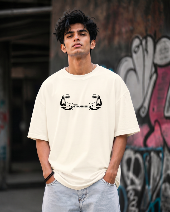 I m a Gymaholic Graphic Unisex Oversized Classic T-Shirt