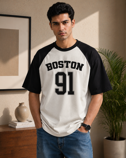 Boston 91 Men's Oversized Raglan T-Shirt