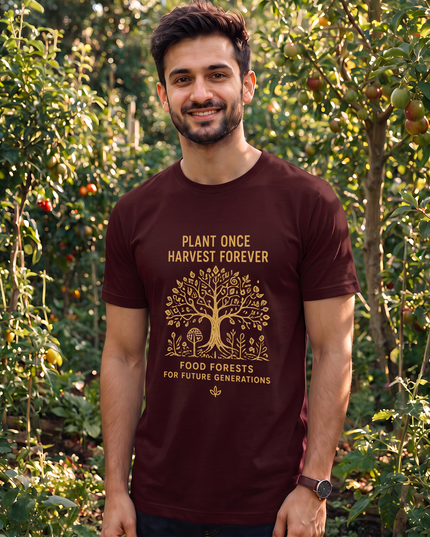 Plant Once Harvest Forever Graphic Classic Crew T-Shirt