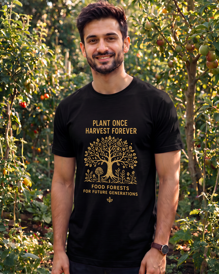 Plant Once Harvest Forever Graphic Classic Crew T-Shirt