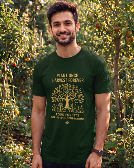 Plant Once Harvest Forever Graphic Classic Crew T-Shirt