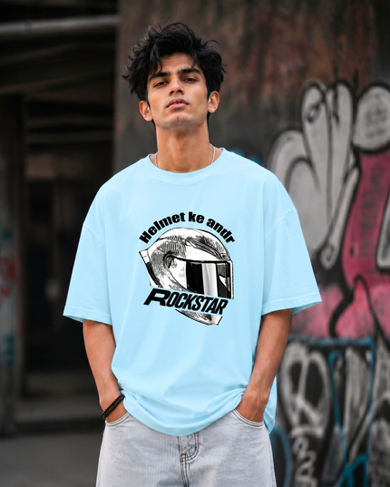 Helmet Ke Andr Rockstar Unisex Oversized Classic T-Shirt