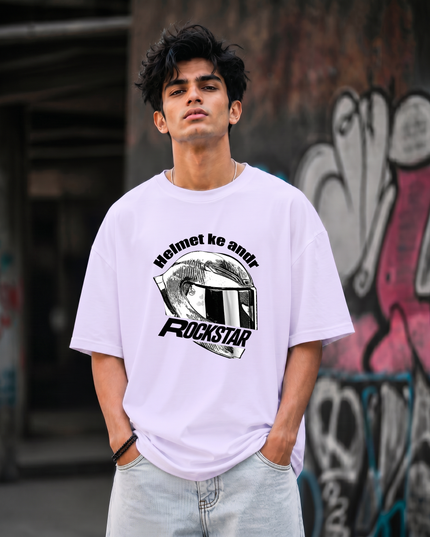Helmet Ke Andr Rockstar Unisex Oversized Classic T-Shirt