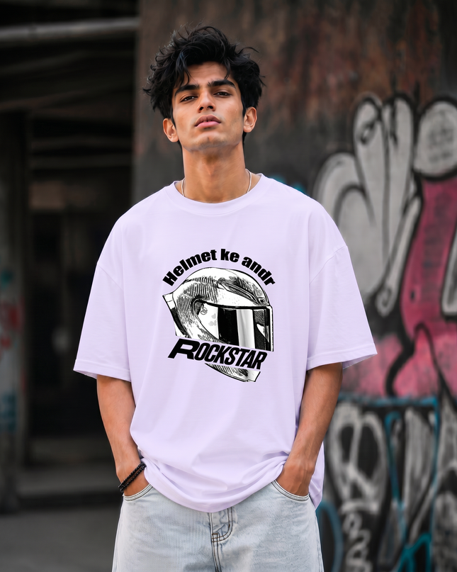 Helmet Ke Andr Rockstar Unisex Oversized Classic T-Shirt