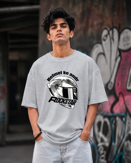 Helmet Ke Andr Rockstar Unisex Oversized Classic T-Shirt