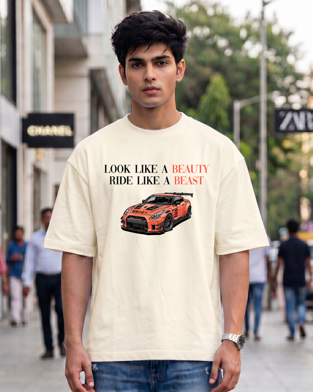 Look Like a Beauty Ride Like a Beast Oversized Classic T-Shirt