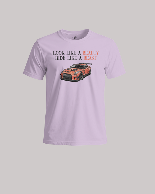 Look Like A Beauty Ride Like A Beast Graphic Unisex Classic Crew T-Shirt